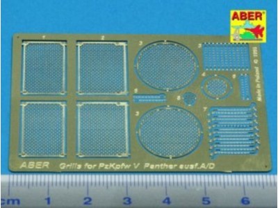 Grilles for Panther, Ausf. A/D 