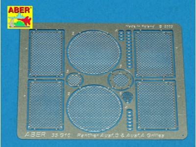 Grilles for Panther Ausf. A/D 