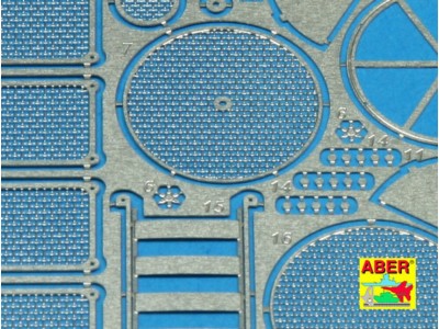 Grilles for Sd.Kfz. 171 Panther, Ausf G-late model 