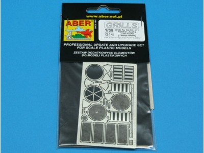 Grilles for Sd.Kfz. 171 Panther, Ausf G-late model 