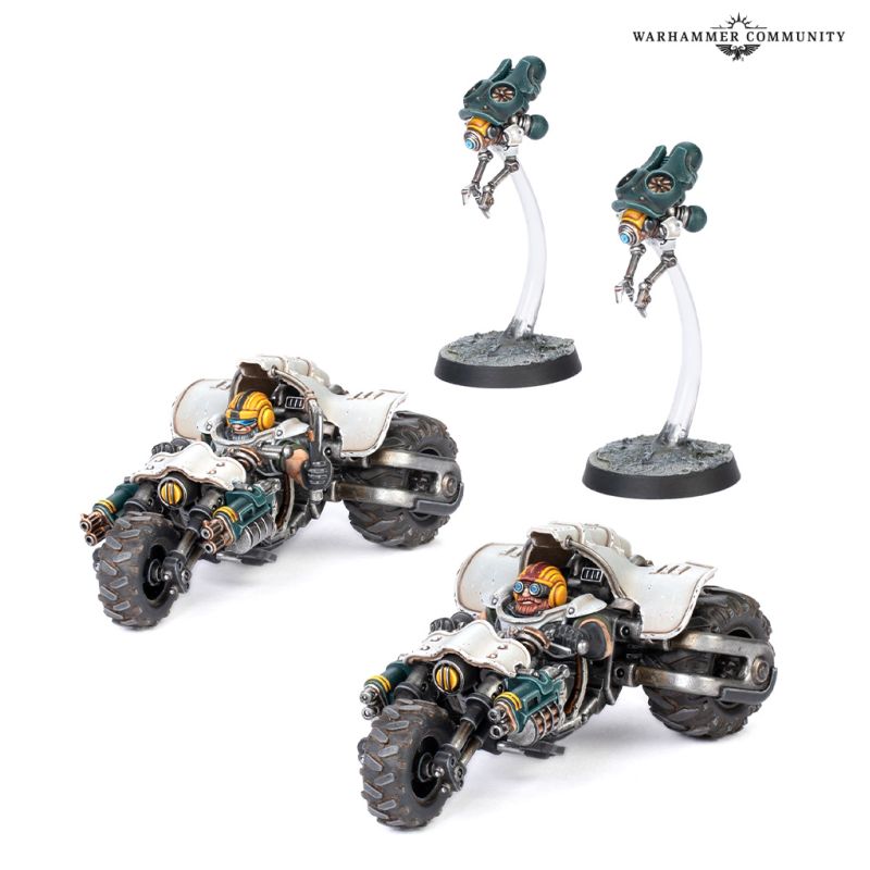 NECROMUNDA: IRONHEAD SQUAT SVENOTAR SCOUT TRIKES