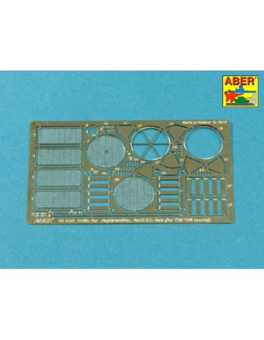 Grilles for Panther, Ausf.G & Jagdpnther, Ausf.G2-late models (Takom) 