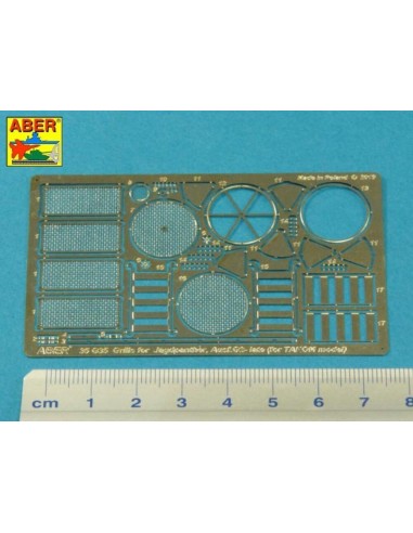 Grilles for Panther, Ausf.G & Jagdpnther, Ausf.G2-late models (Takom) 
