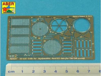 Grilles for Panther, Ausf.G & Jagdpnther, Ausf.G2-late models (Takom) 