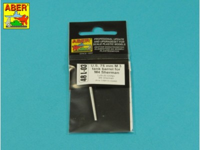 U.S. 75mm M 3 tank barrel for M 4 Sherman 