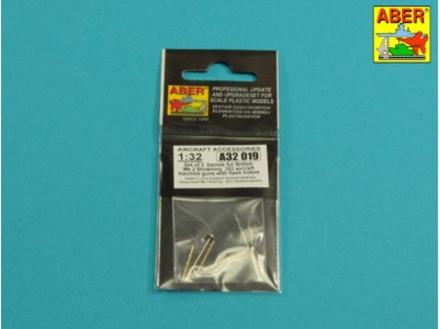 Set of 2  barrels for British Browning .303 aircraft machine guns with  flash hiders 