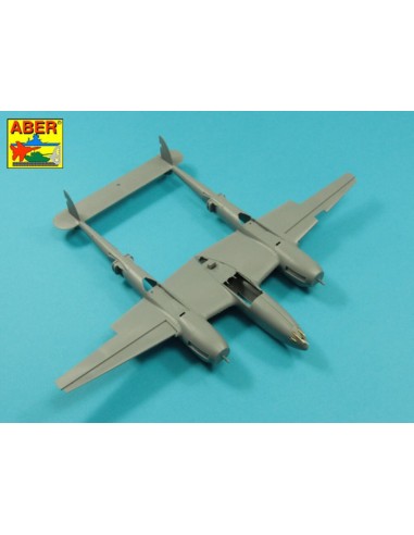 Armament for U.S. fighter Lockheed P-38 F/G Lighting: 1 x 20mm & 4x 12,7mm gun barrels 