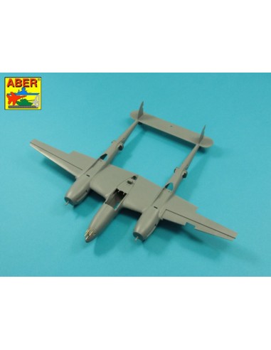 Armament for U.S. fighter Lockheed P-38 F/G Lighting: 1 x 20mm & 4x 12,7mm gun barrels 