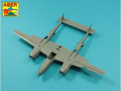Armament for U.S. fighter Lockheed P-38 F/G Lighting: 1 x 20mm & 4x 12,7mm gun barrels 
