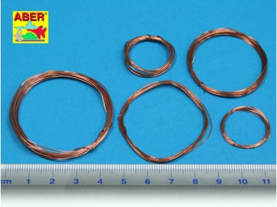 Wires set (diameter 0,2; 0,3; 0,4; 0,5; 0,6 mm, lenght 1m each) 