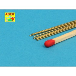 Brass round rods 0,5mm lenght 250mm x 8 pcs.  2