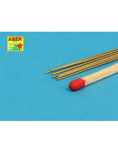 Brass round rods 0,5mm lenght 250mm x 8 pcs. 