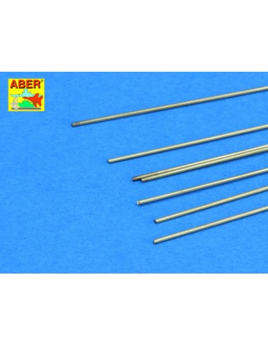 Brass round rods 0,7mm length 250mm x7pcs 