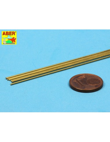 Brass round rods 0,8mm length 250mm x6pcs 