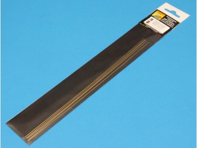Brass  round rods 1,0mm length 250mm x 5 pcs. 