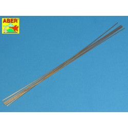 Brass  round rods 1,0mm length 250mm x 5 pcs.  2
