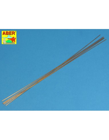 Brass  round rods 1,0mm length 250mm x 5 pcs. 