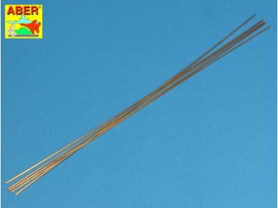 Brass  round rods 1,0mm length 250mm x 5 pcs. 