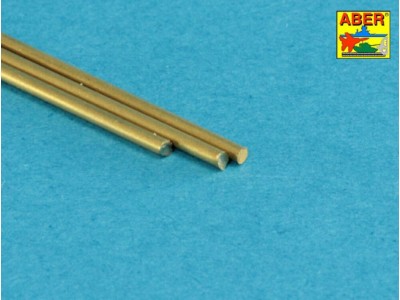 Brass  round rods ? 1,2mm length 250mm x 3 pcs. 