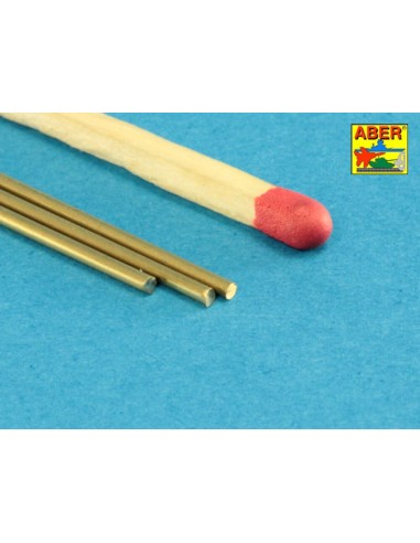 Brass  round rods ? 1,2mm length 250mm x 3 pcs. 