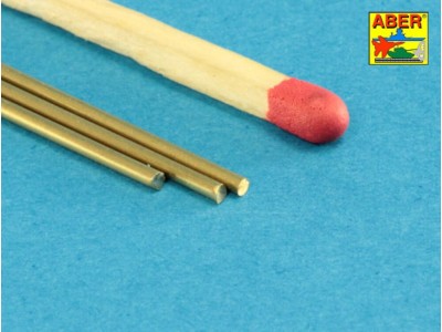 Brass  round rods ? 1,2mm length 250mm x 3 pcs. 
