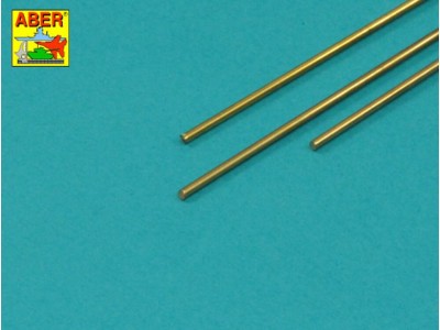 Brass  round rods ? 1,5mm length 245mm x 3 pcs. 