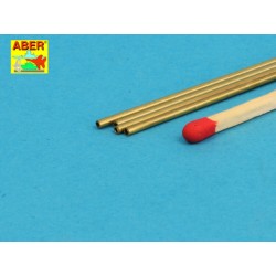 Brass Tubes 1,3x0,2mm lenght 250mm x 4 pcs. 