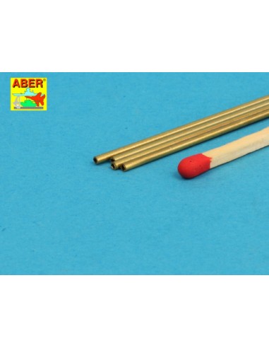 Brass Tubes 1,3x0,2mm lenght 250mm x 4 pcs. 