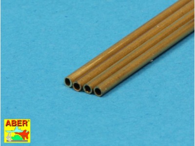 Brass Tubes 1,5 x 0,2mm lenght 250mm x 4 pcs. 