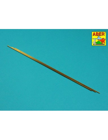 Brass Tubes 2,0 x 0,3mm lenght 250mm x 3 pcs. 