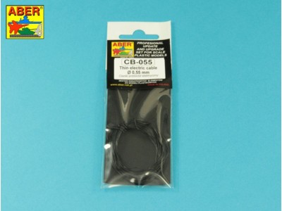 Thin electric cable diameter 0,55mm length 5m 