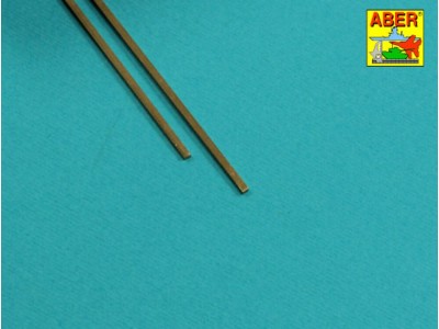Brass flat rods 1,5x1,0 mm length 245mm x2 pcs. 