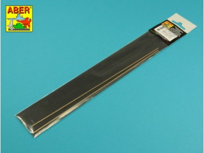 Brass flat rods 1,5x1,0 mm length 245mm x2 pcs. 
