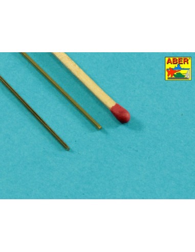 Brass  hexagonal rods 1,0mm length 245mm x2 pcs. 