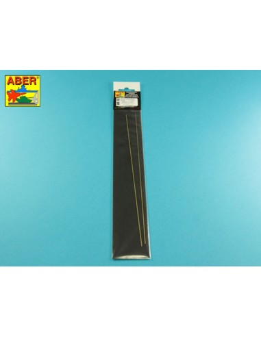 Brass  hexagonal rods 1,0mm length 245mm x2 pcs. 
