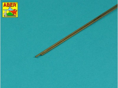 Brass  hexagonal rods 1,5mm length 245mm x2 pcs. 