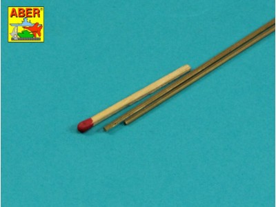 Brass  hexagonal rods 1,5mm length 245mm x2 pcs. 