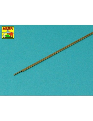 Brass  square rods 1,0mm length 245mm x2 pcs. 