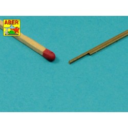 Brass  square rods 1,0mm length 245mm x2 pcs.  2
