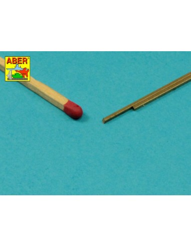 Brass  square rods 1,0mm length 245mm x2 pcs. 