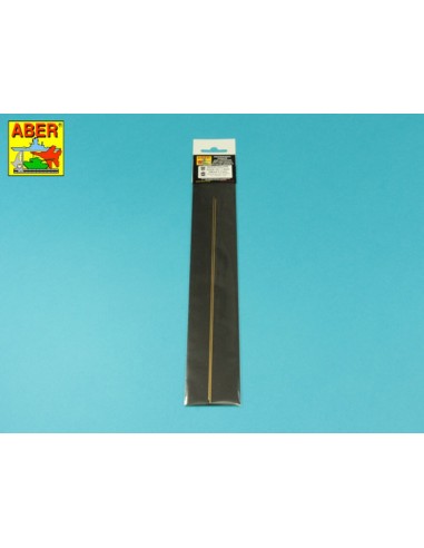 Brass  square rods 1,0mm length 245mm x2 pcs. 