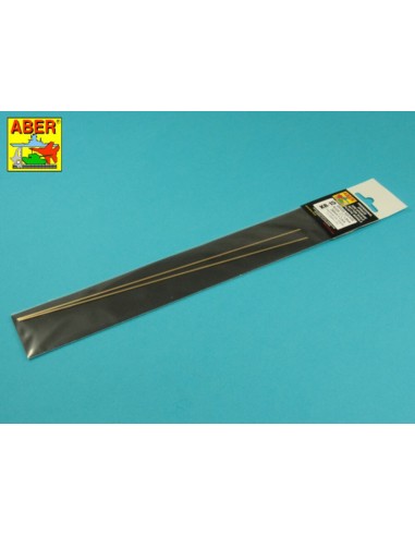 Brass  square rods 1,5 mm length 245mm x2 pcs. 