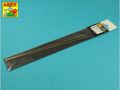 Brass  square rods 1,5 mm length 245mm x2 pcs. 