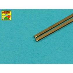Brass  square rods 1,5 mm length 245mm x2 pcs.  2