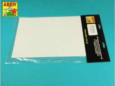 Polystyrene plates 195 x 315 x 0,25 mm x 5 pcs. 