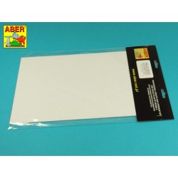 Polystyrene plates 195 x 315 x 0,75 mm x 3 pcs. 