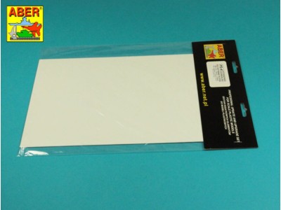 Polystyrene plates 195 x 315 x 1,00 mm x 2 pcs. 