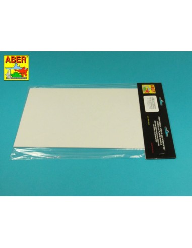 Polystyrene plates 195 x 315 x 1,50 mm x 2 pcs. 
