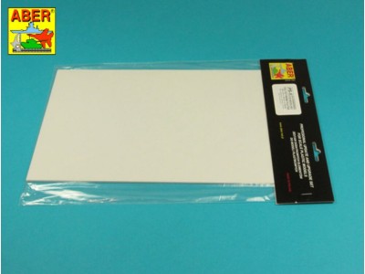 Polystyrene plates 195 x 315 x 1,50 mm x 2 pcs. 