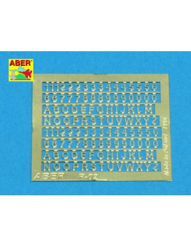 Letters & Numbers (1,5 mm high) 